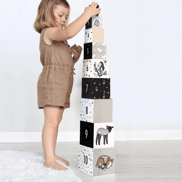 nesting blocks: woodland numbers