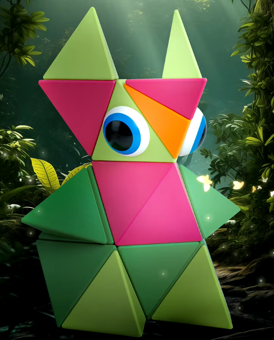 magnetic geometric art blocks - Imagen 2