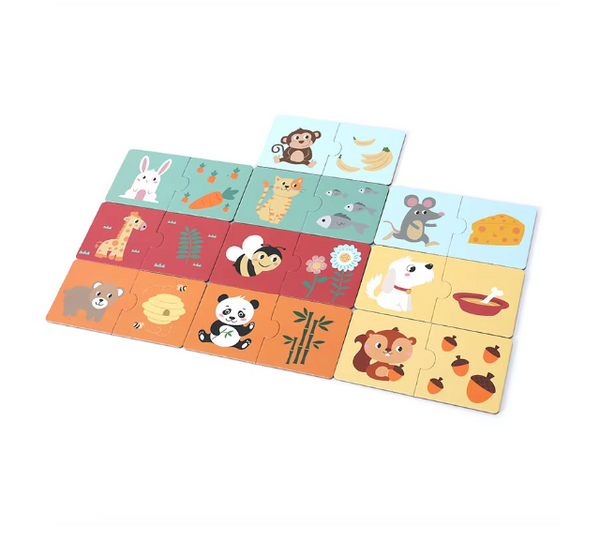 animal parent or food puzzle
