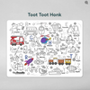 classic doodle mat: toot toot honk - Imagen 7